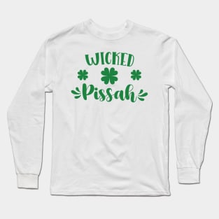 Wicked Pissah St Patricks Day Long Sleeve T-Shirt